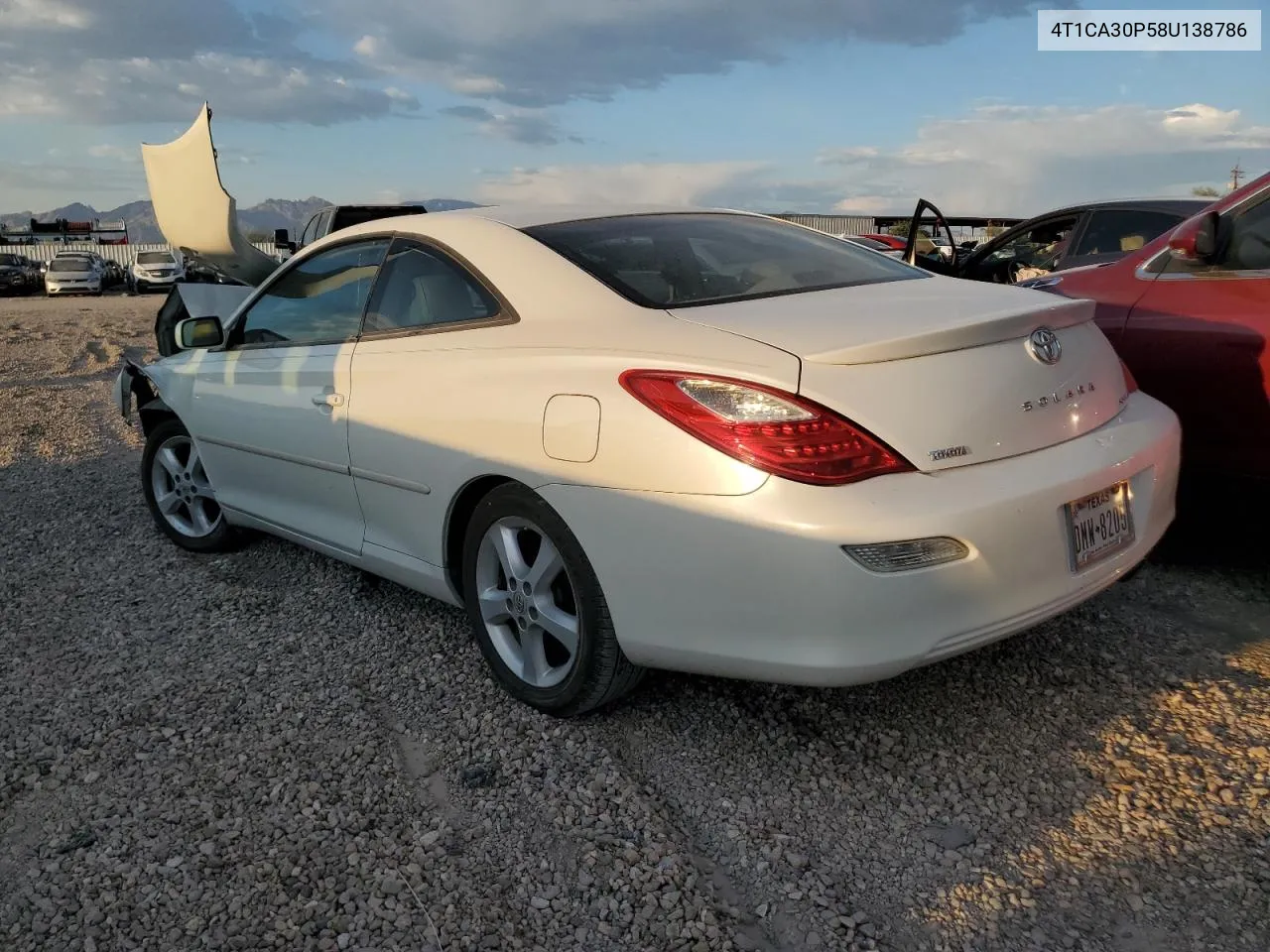 2008 Toyota Camry Solara Se VIN: 4T1CA30P58U138786 Lot: 75234724