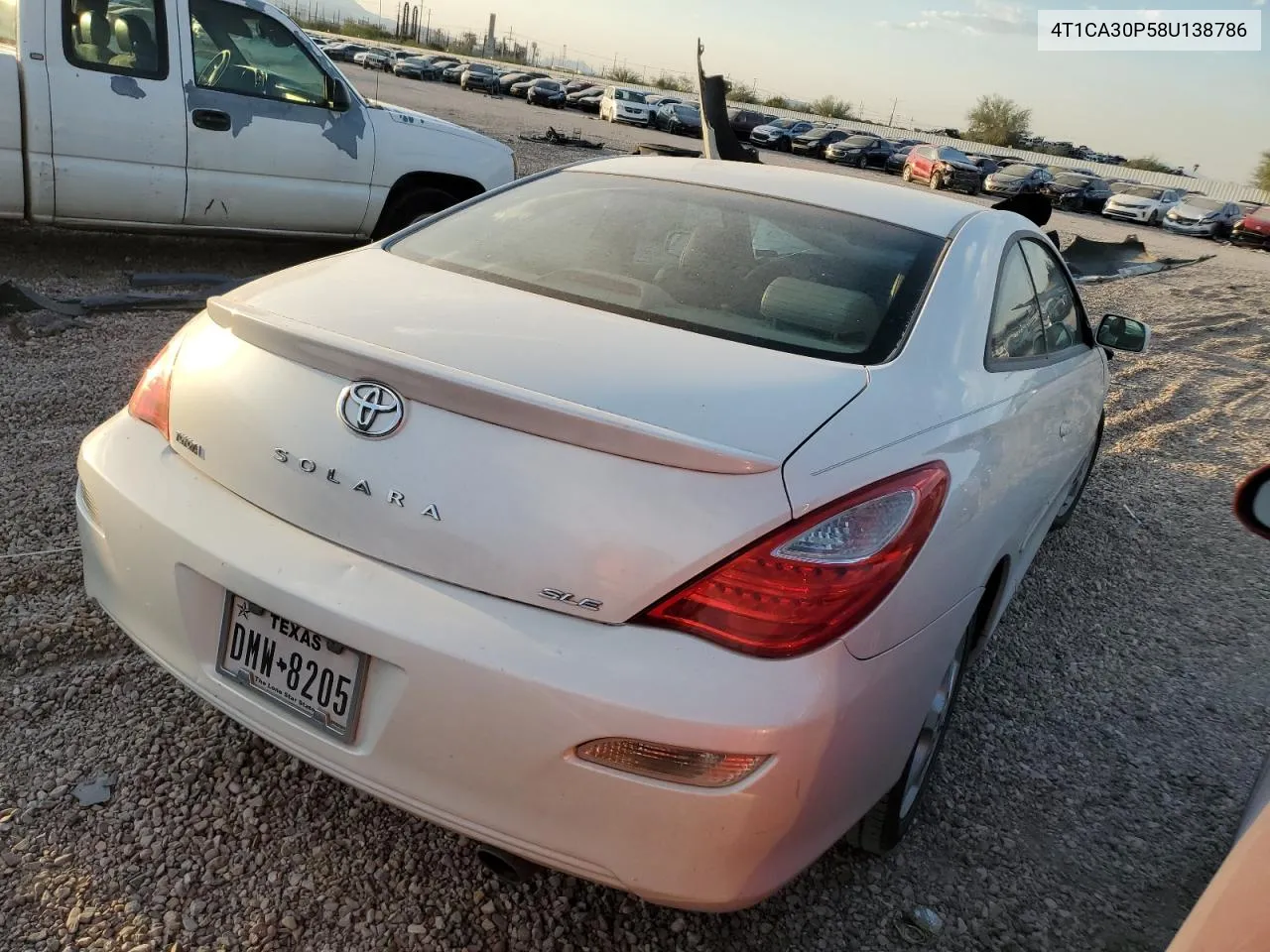 2008 Toyota Camry Solara Se VIN: 4T1CA30P58U138786 Lot: 75234724