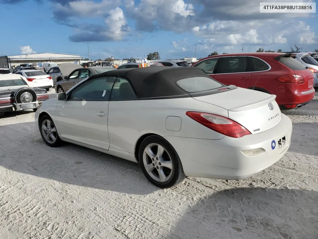 2008 Toyota Camry Solara Se VIN: 4T1FA38P88U138816 Lot: 76708524