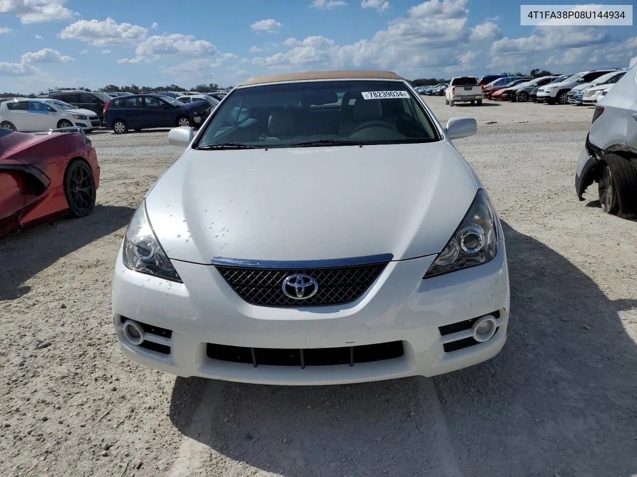 2008 Toyota Camry Solara Se VIN: 4T1FA38P08U144934 Lot: 78239034