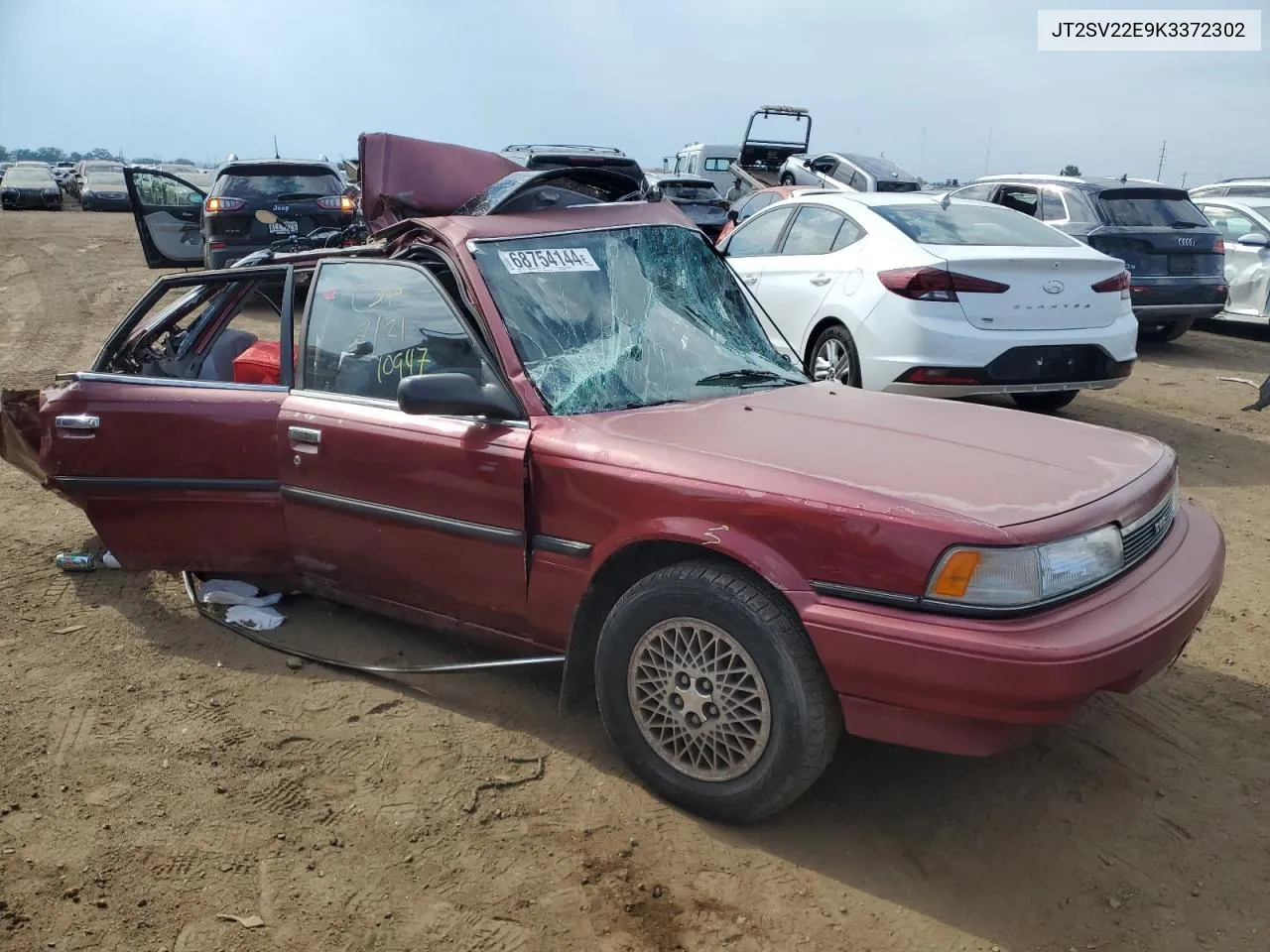 1989 Toyota Camry Le VIN: JT2SV22E9K3372302 Lot: 68754144