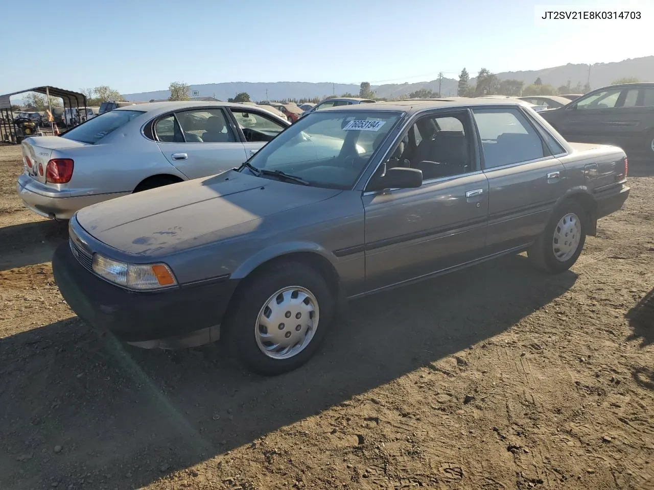 1989 Toyota Camry Dlx VIN: JT2SV21E8K0314703 Lot: 76053194