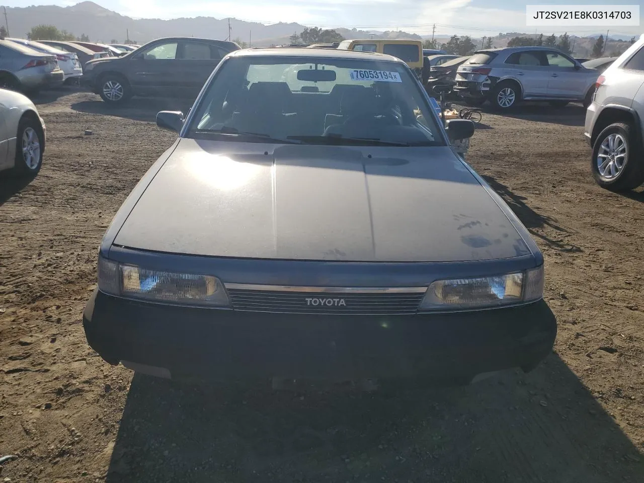 JT2SV21E8K0314703 1989 Toyota Camry Dlx