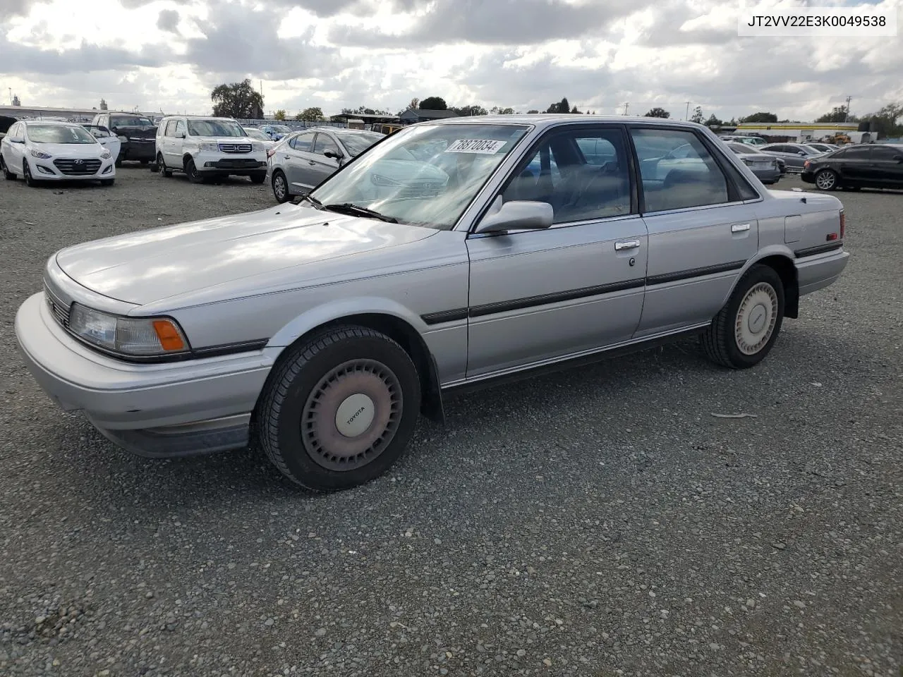 1989 Toyota Camry Le VIN: JT2VV22E3K0049538 Lot: 78870034