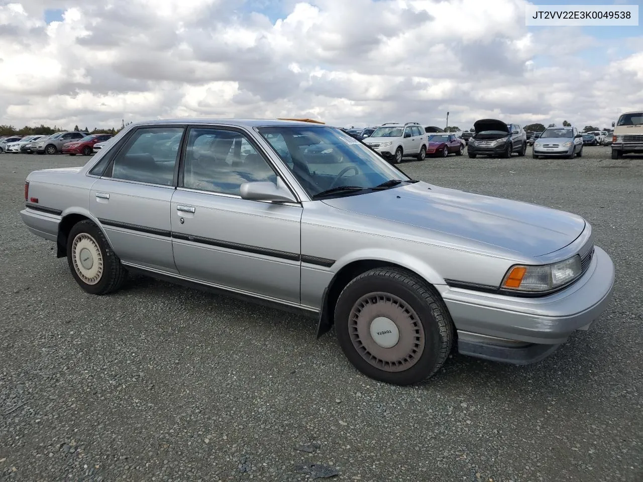 1989 Toyota Camry Le VIN: JT2VV22E3K0049538 Lot: 78870034