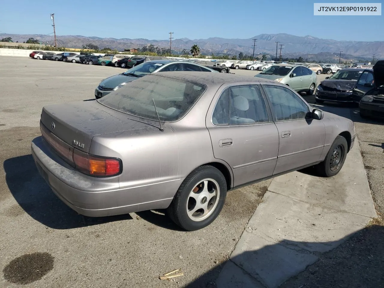 1993 Toyota Camry Le VIN: JT2VK12E9P0191922 Lot: 73439124