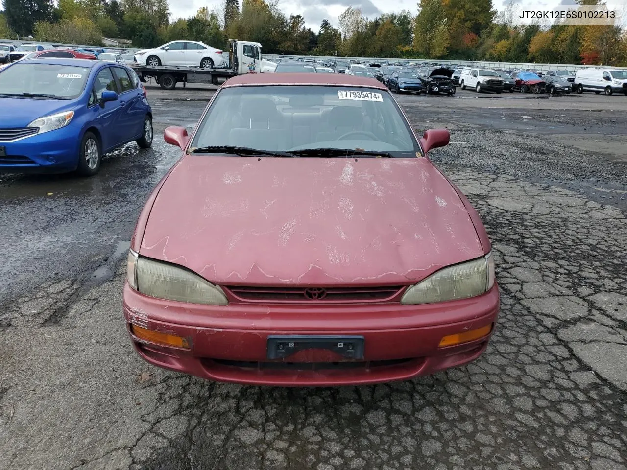 1995 Toyota Camry Le VIN: JT2GK12E6S0102213 Lot: 77935474