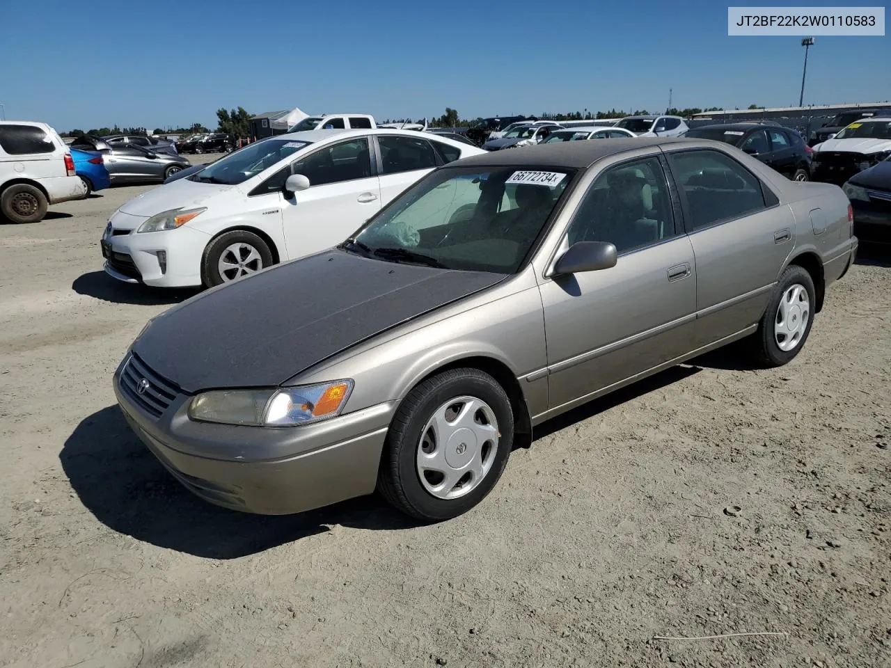 1998 Toyota Camry Ce VIN: JT2BF22K2W0110583 Lot: 66772734