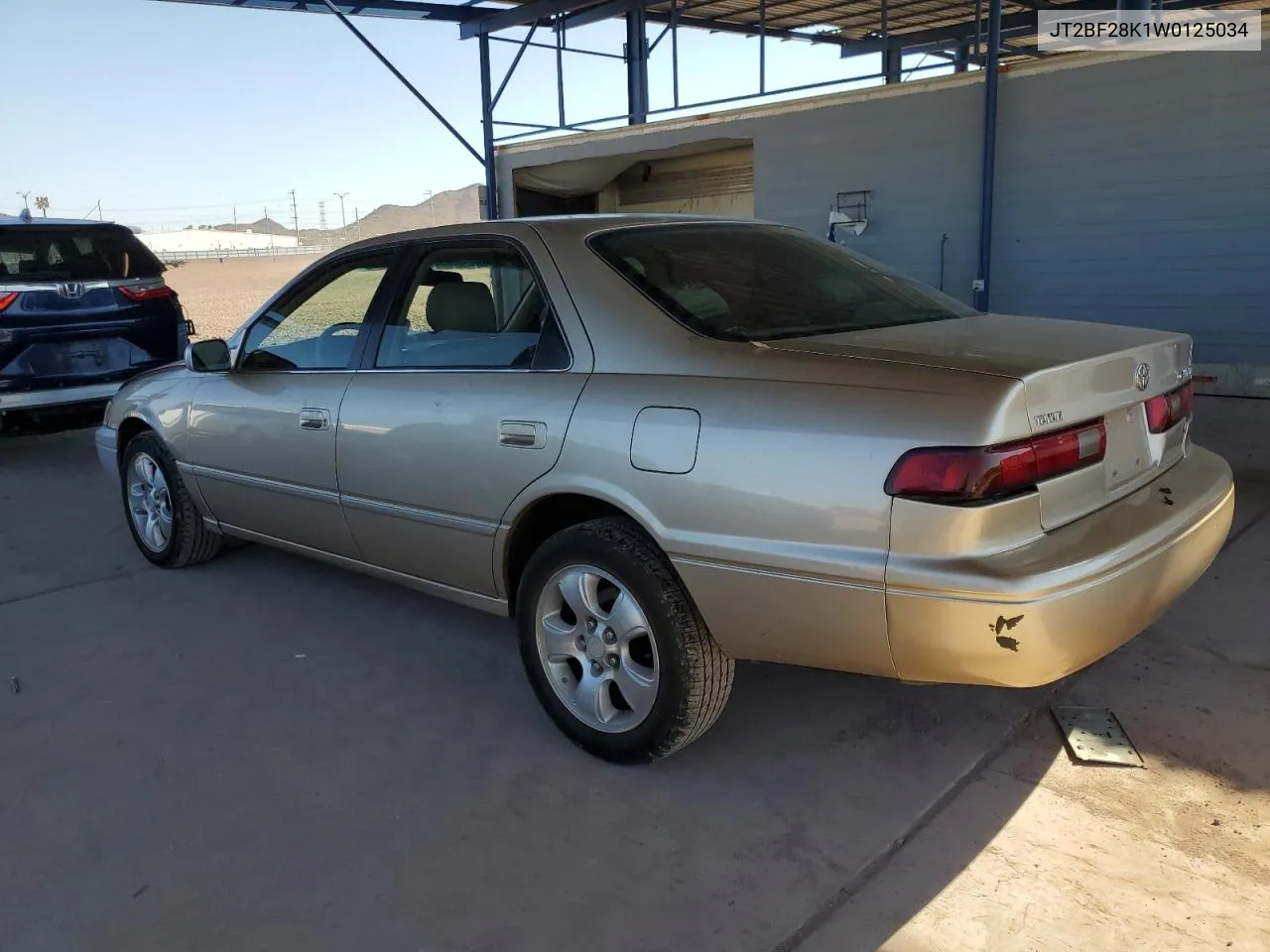 1998 Toyota Camry Le VIN: JT2BF28K1W0125034 Lot: 70276694