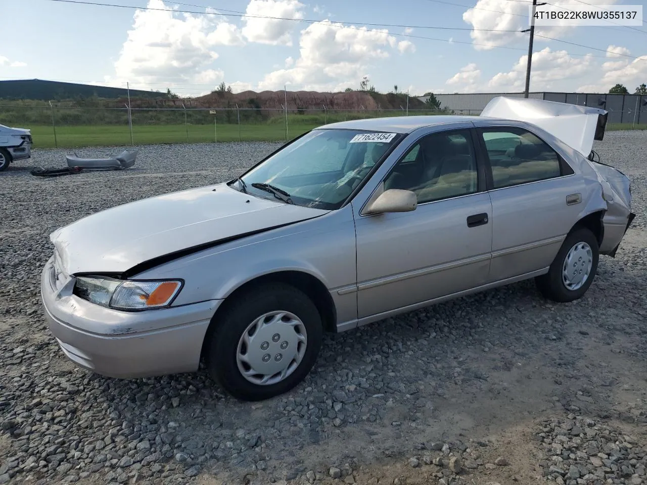 1998 Toyota Camry Ce VIN: 4T1BG22K8WU355137 Lot: 71622454