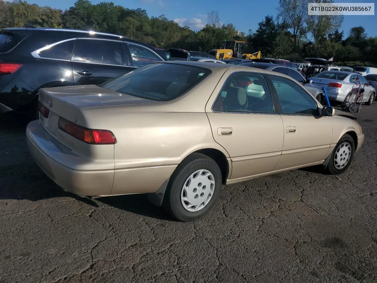 1998 Toyota Camry Ce VIN: 4T1BG22K0WU385667 Lot: 73209794