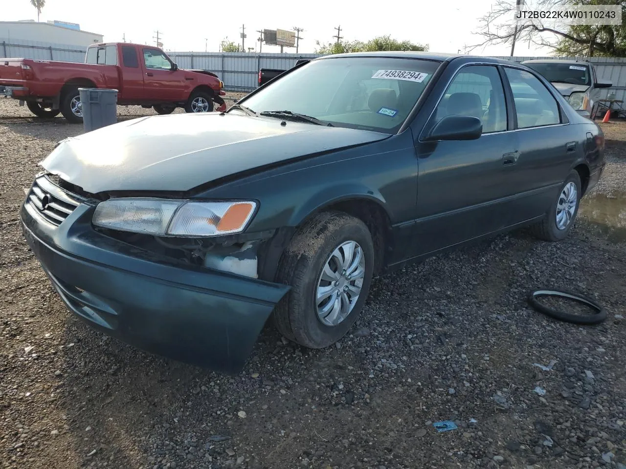 1998 Toyota Camry Ce VIN: JT2BG22K4W0110243 Lot: 74938294