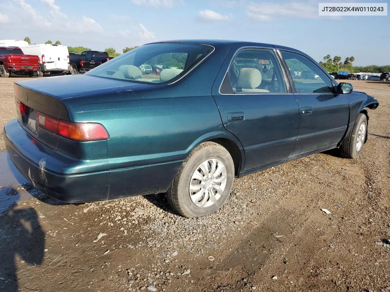 1998 Toyota Camry Ce VIN: JT2BG22K4W0110243 Lot: 74938294