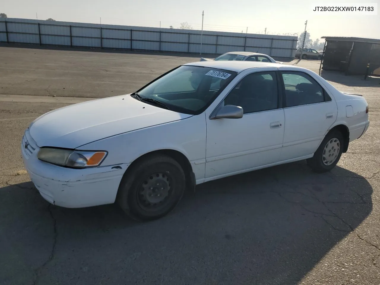 1998 Toyota Camry Ce VIN: JT2BG22KXW0147183 Lot: 75176764