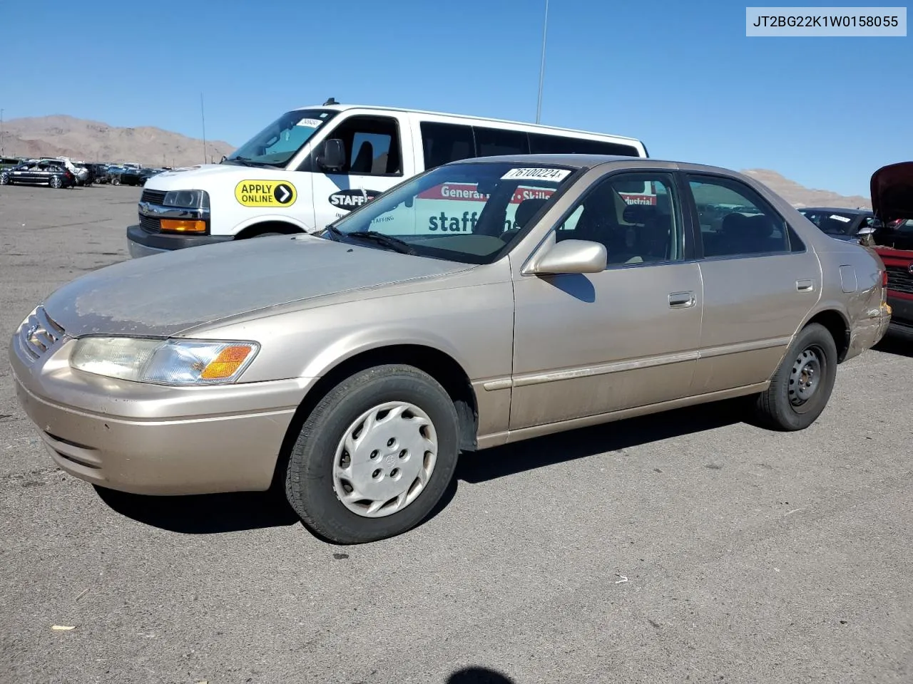 1998 Toyota Camry Ce VIN: JT2BG22K1W0158055 Lot: 76100224