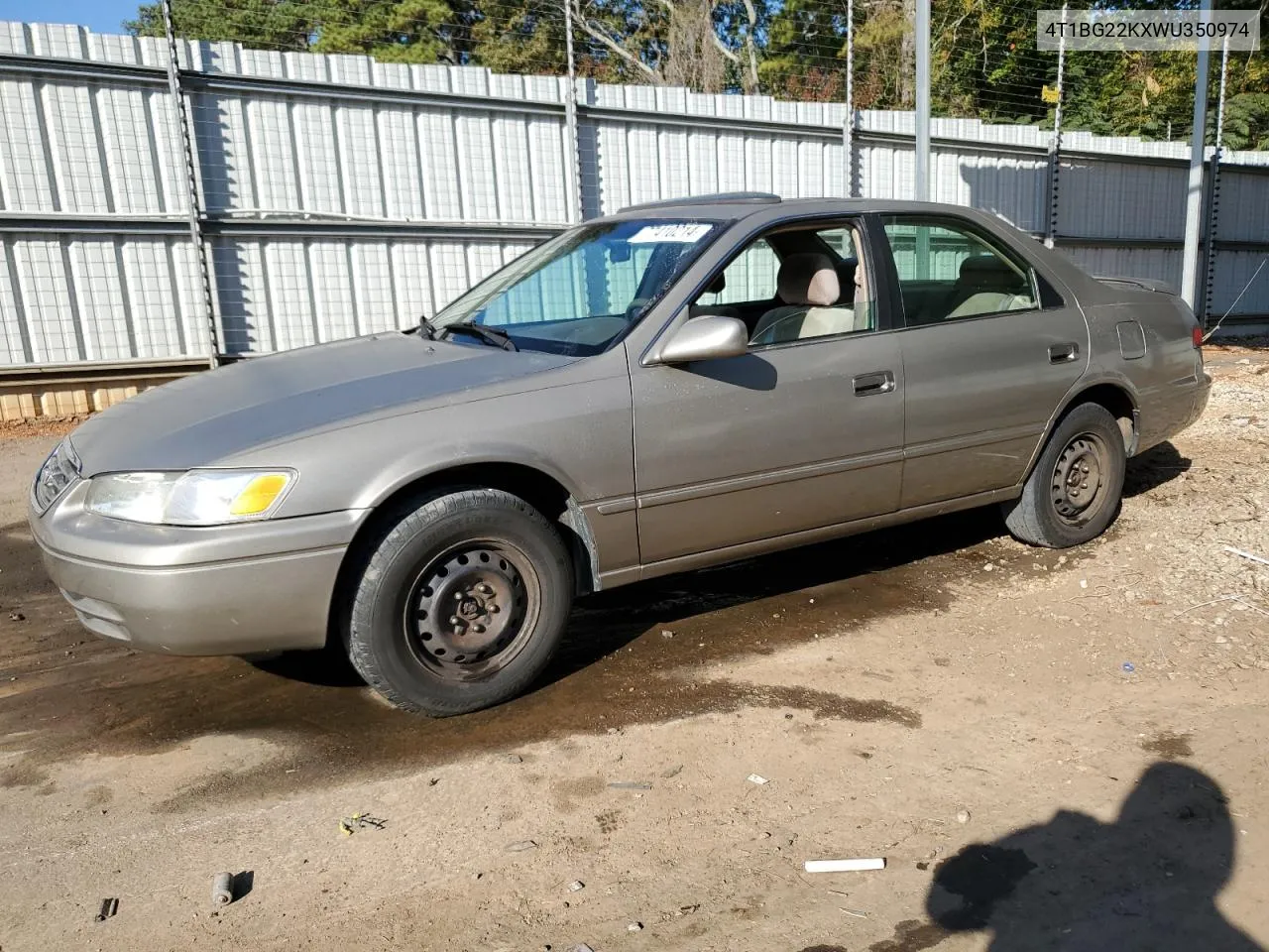 1998 Toyota Camry Ce VIN: 4T1BG22KXWU350974 Lot: 77410214