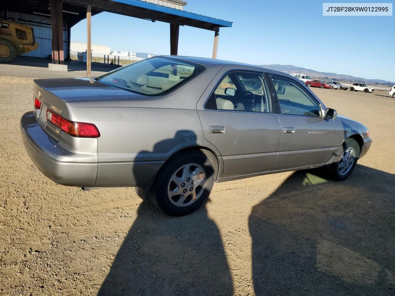 1998 Toyota Camry Le VIN: JT2BF28K9W0122995 Lot: 78857594