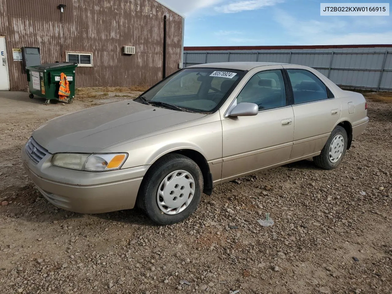 1998 Toyota Camry Ce VIN: JT2BG22KXW0166915 Lot: 80578924