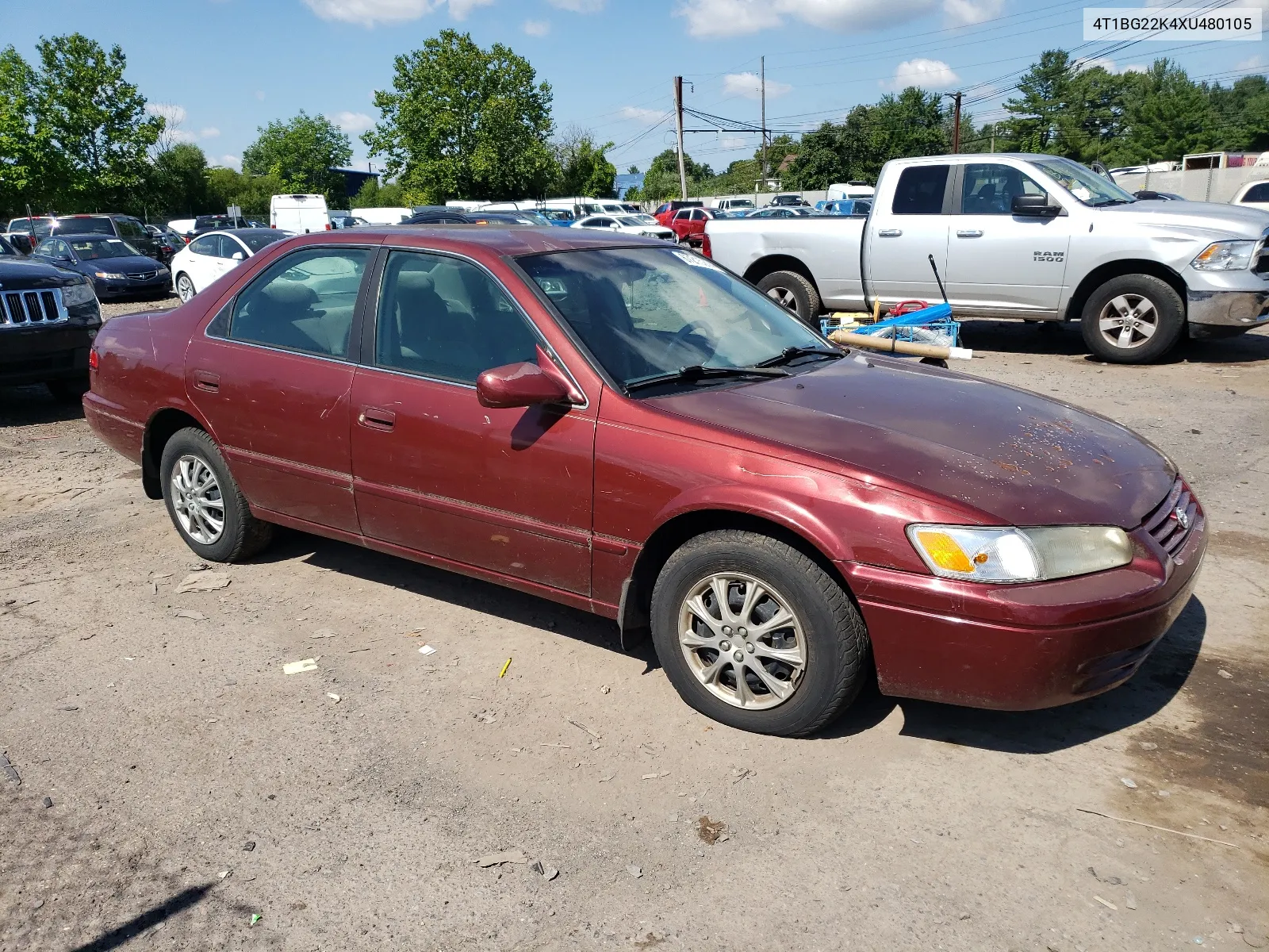 1999 Toyota Camry Ce VIN: 4T1BG22K4XU480105 Lot: 67215274