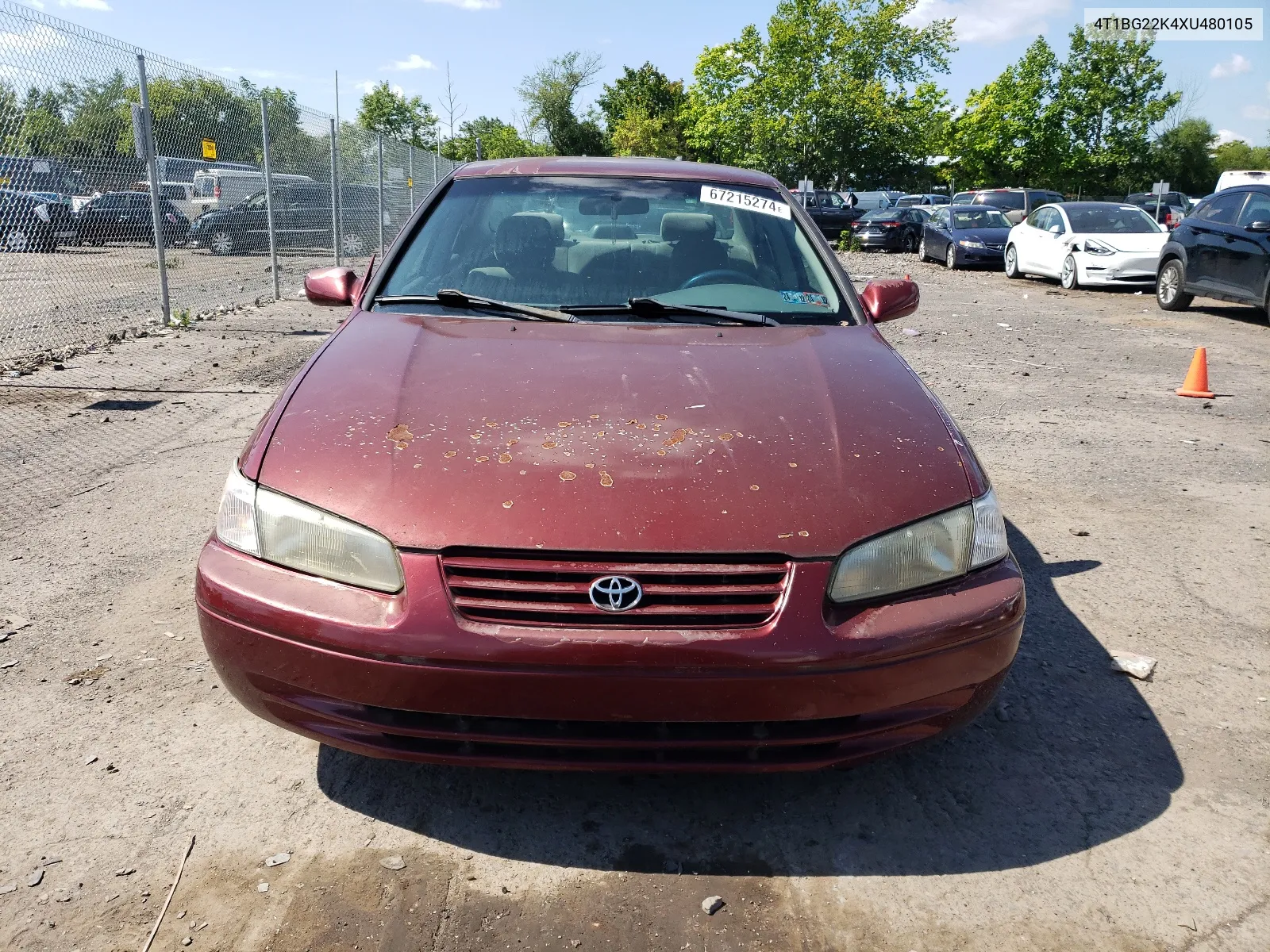 1999 Toyota Camry Ce VIN: 4T1BG22K4XU480105 Lot: 67215274