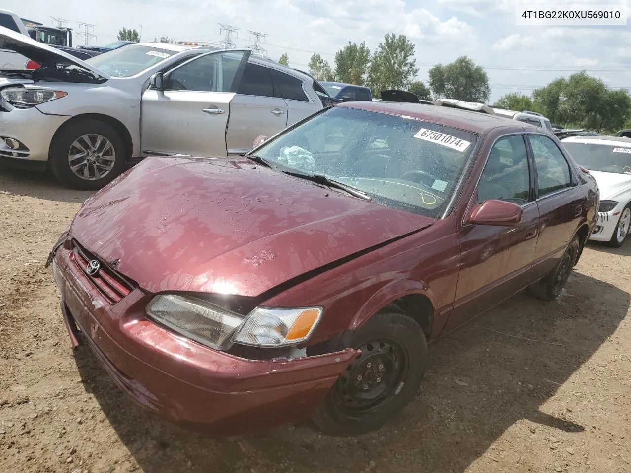 1999 Toyota Camry Ce VIN: 4T1BG22K0XU569010 Lot: 67501074