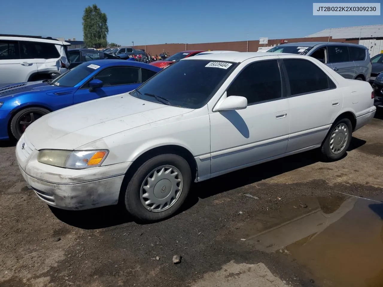 1999 Toyota Camry Le VIN: JT2BG22K2X0309230 Lot: 69339404