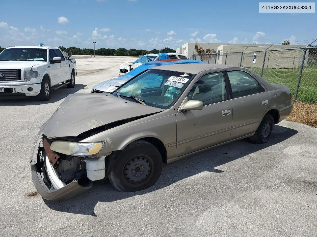 1999 Toyota Camry Ce VIN: 4T1BG22K3XU608351 Lot: 70271324