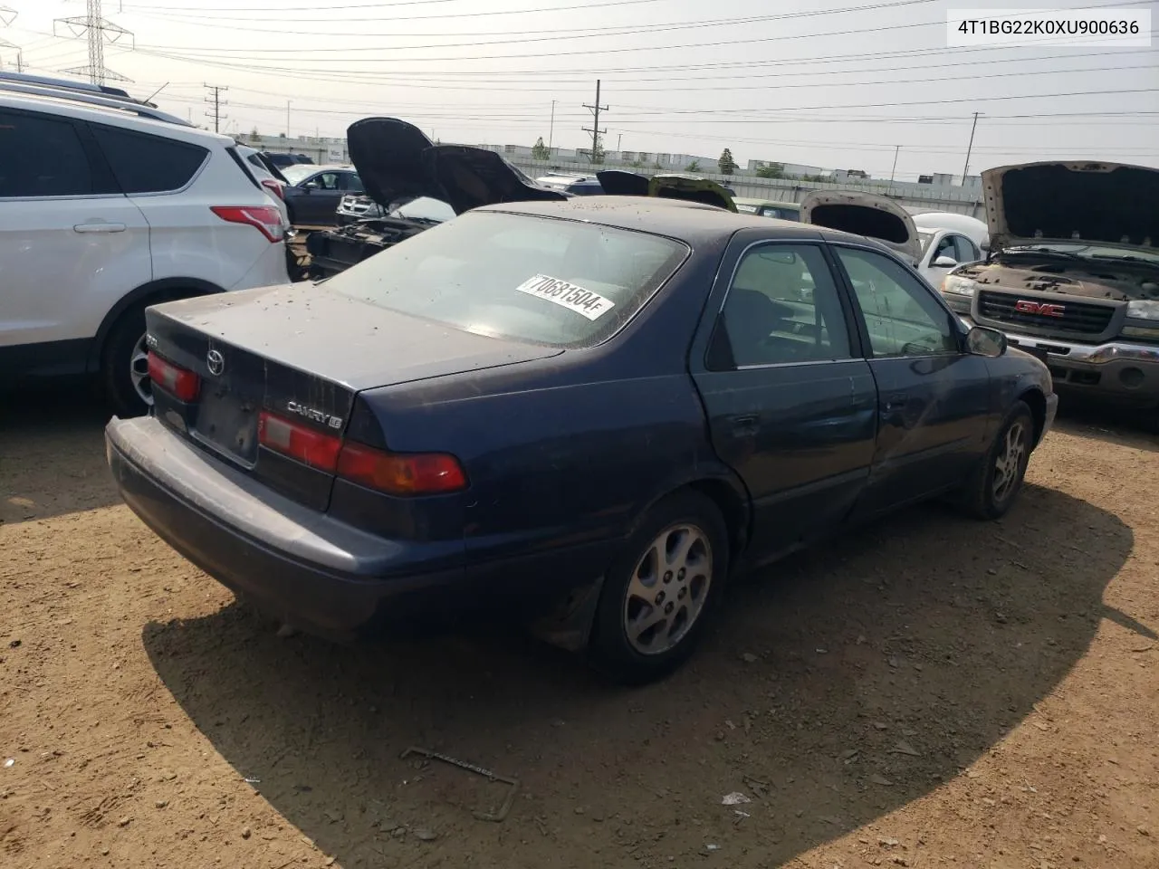 1999 Toyota Camry Ce VIN: 4T1BG22K0XU900636 Lot: 70681504