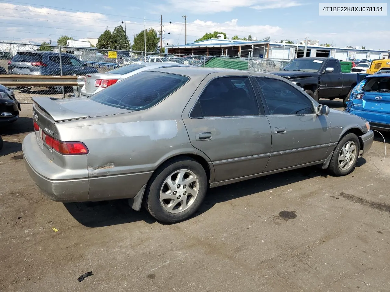 1999 Toyota Camry Le VIN: 4T1BF22K8XU078154 Lot: 70878104