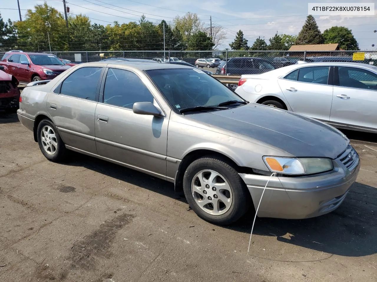 1999 Toyota Camry Le VIN: 4T1BF22K8XU078154 Lot: 70878104