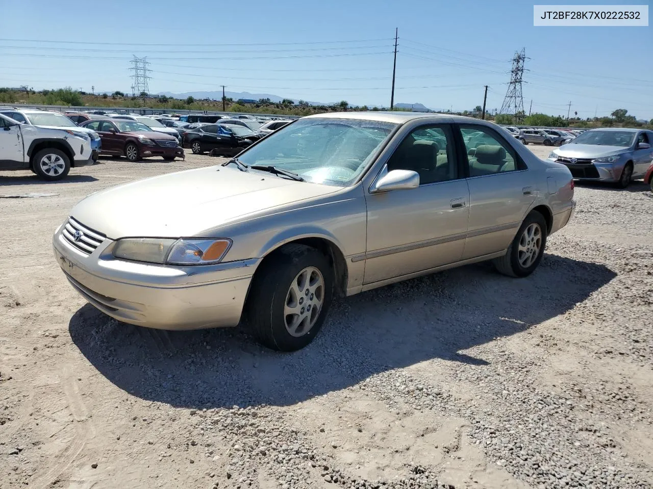 1999 Toyota Camry Le VIN: JT2BF28K7X0222532 Lot: 72479824