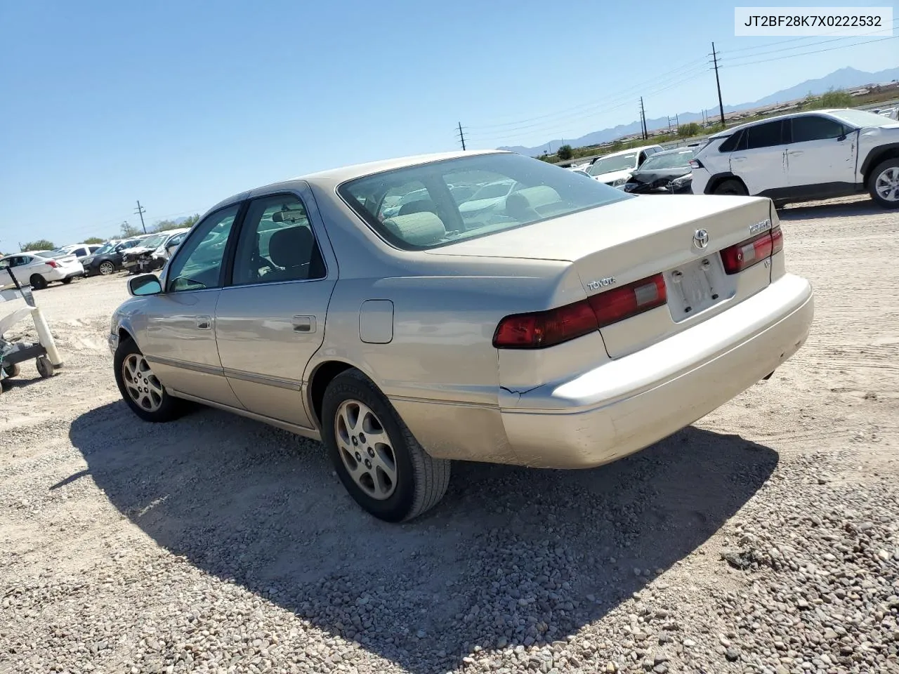 1999 Toyota Camry Le VIN: JT2BF28K7X0222532 Lot: 72479824