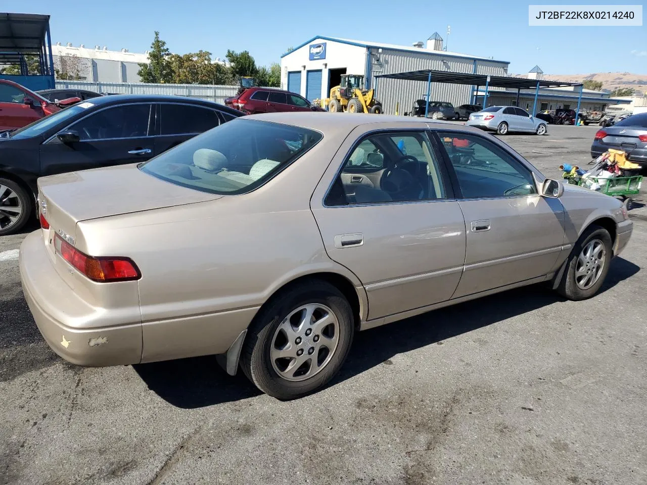 1999 Toyota Camry Le VIN: JT2BF22K8X0214240 Lot: 72756114