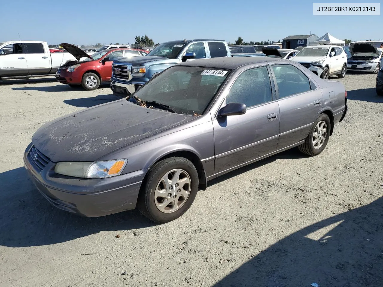 1999 Toyota Camry Le VIN: JT2BF28K1X0212143 Lot: 74116744