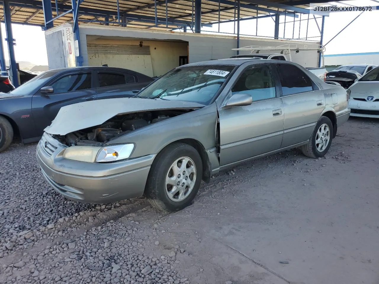 1999 Toyota Camry Le VIN: JT2BF28KXX0178672 Lot: 74811804