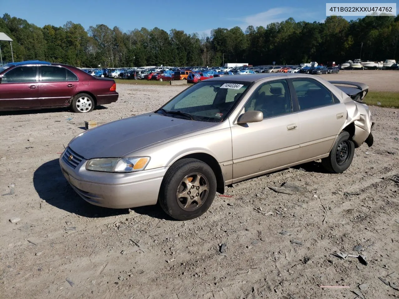 1999 Toyota Camry Ce VIN: 4T1BG22KXXU474762 Lot: 74940384