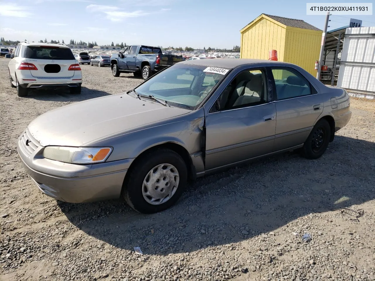 1999 Toyota Camry Ce VIN: 4T1BG22K0XU411931 Lot: 74944034