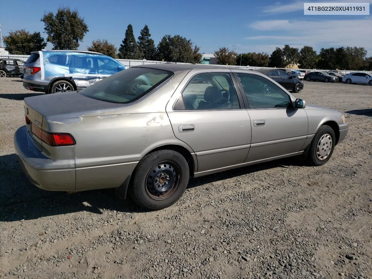 1999 Toyota Camry Ce VIN: 4T1BG22K0XU411931 Lot: 74944034