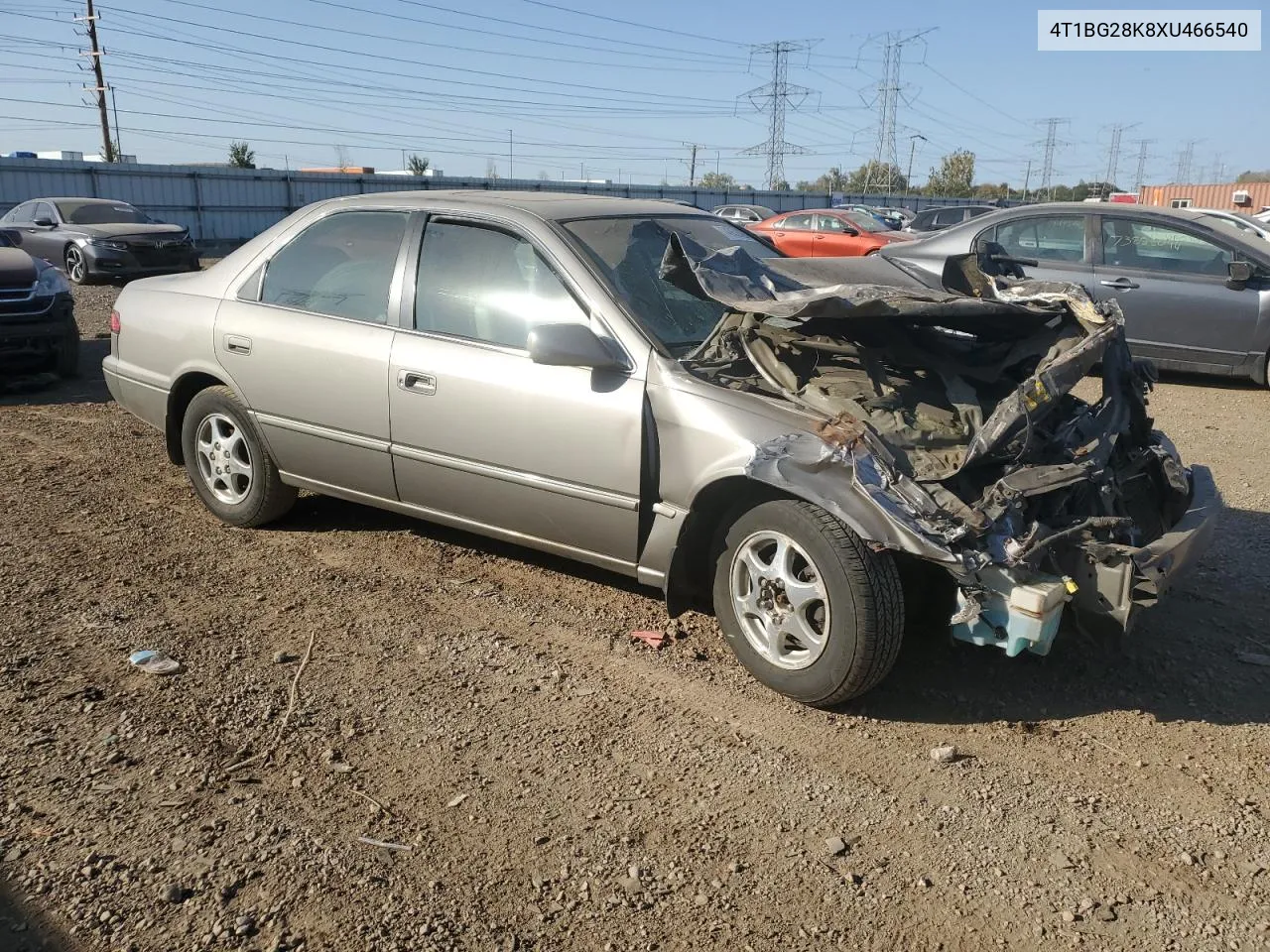 1999 Toyota Camry Ce VIN: 4T1BG28K8XU466540 Lot: 74952424