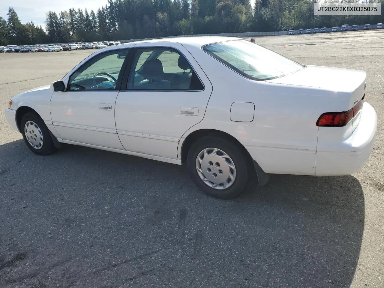 1999 Toyota Camry Le VIN: JT2BG22K8X0325075 Lot: 75764434