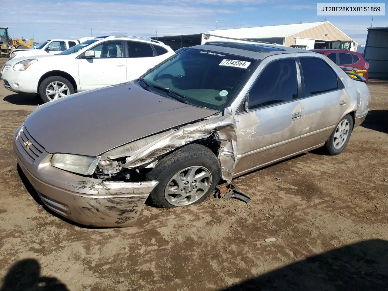 1999 Toyota Camry Le VIN: JT2BF28K1X0151859 Lot: 77345564