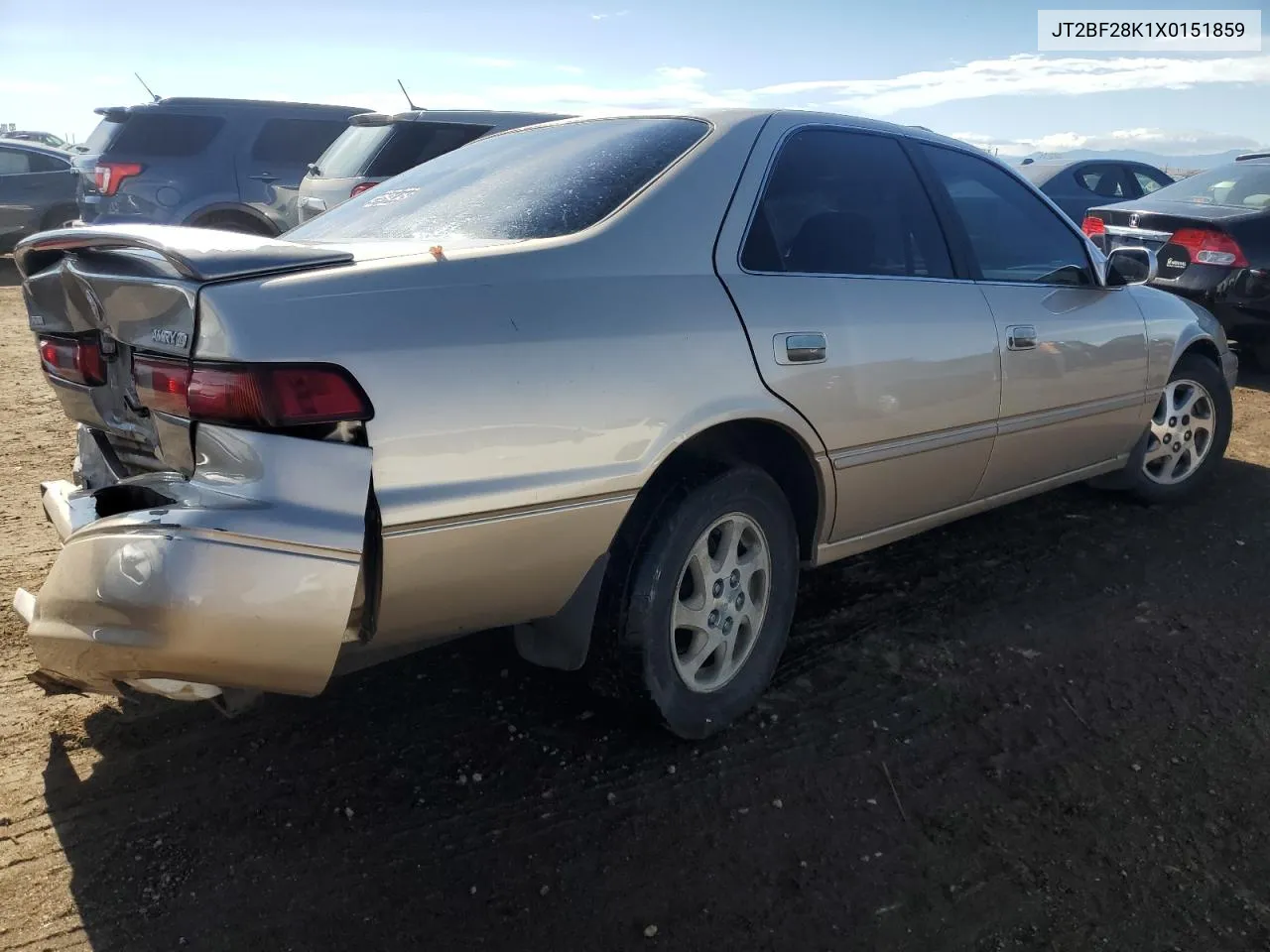 1999 Toyota Camry Le VIN: JT2BF28K1X0151859 Lot: 77345564