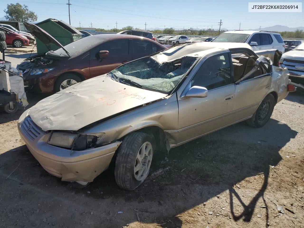 1999 Toyota Camry Le VIN: JT2BF22K6X0206914 Lot: 77411524