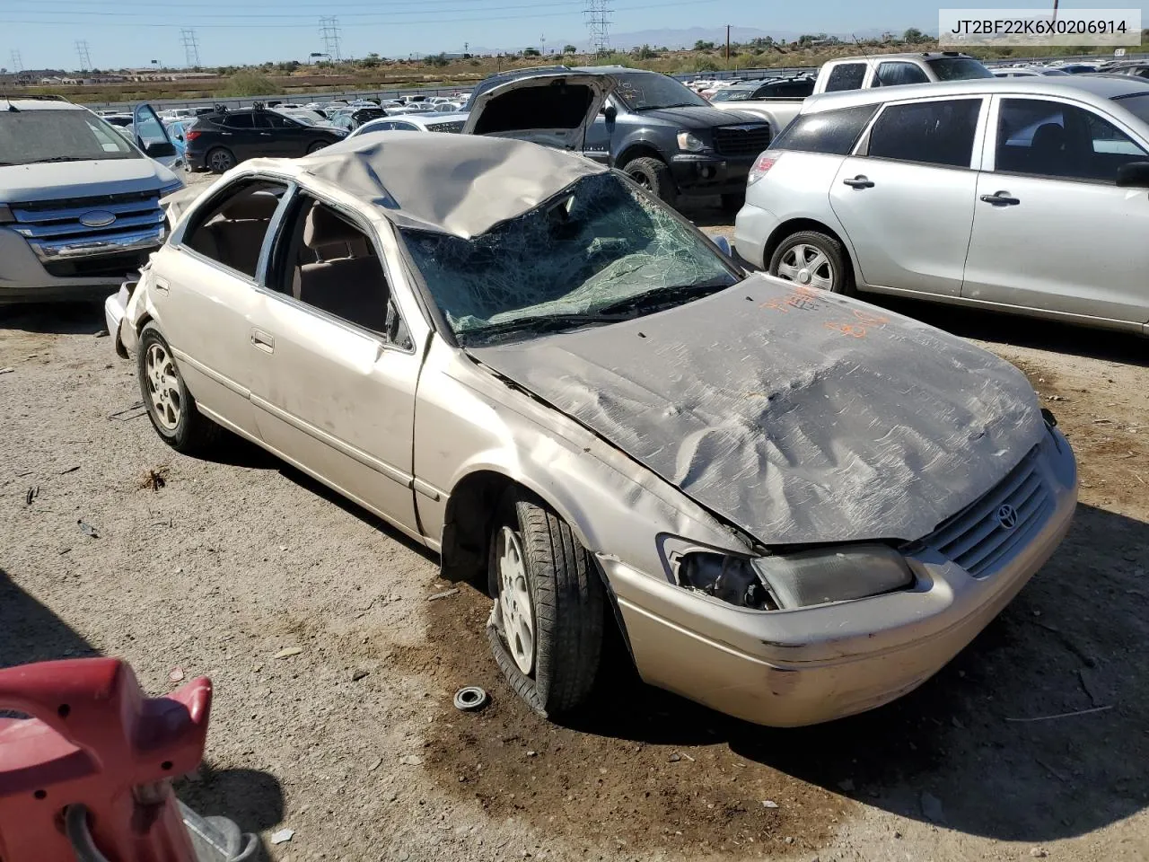 1999 Toyota Camry Le VIN: JT2BF22K6X0206914 Lot: 77411524