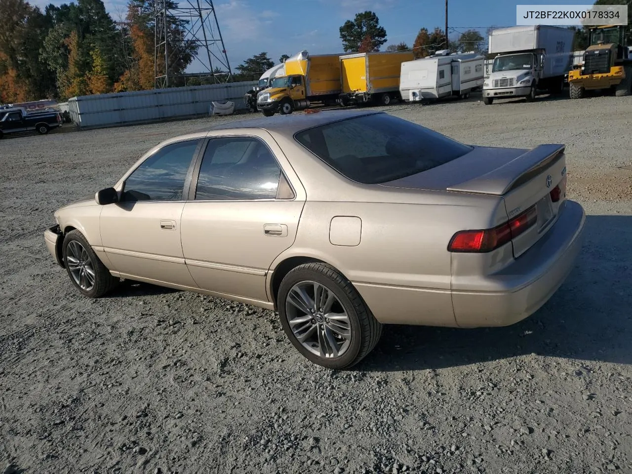 1999 Toyota Camry Le VIN: JT2BF22K0X0178334 Lot: 77939694