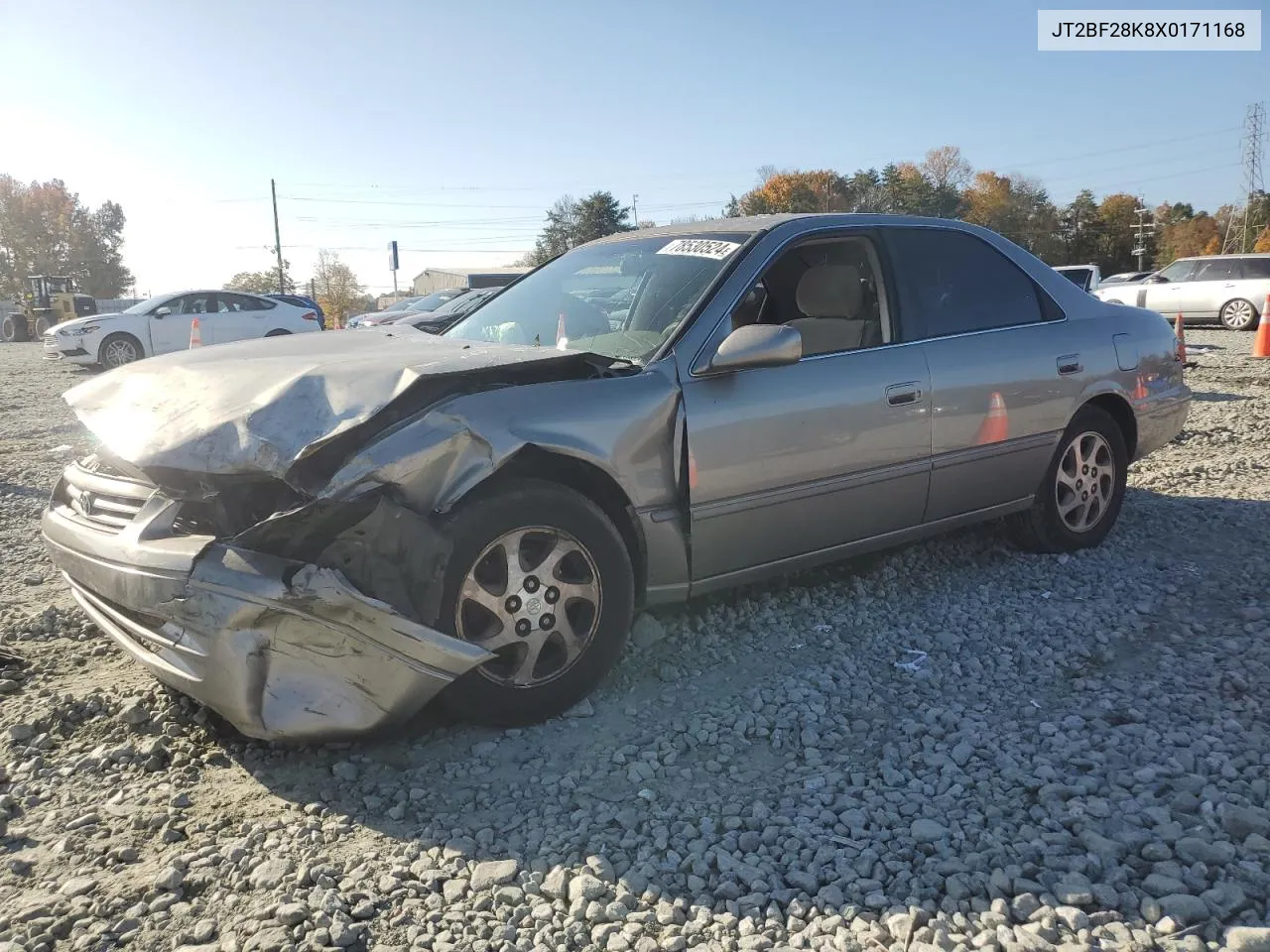 1999 Toyota Camry Le VIN: JT2BF28K8X0171168 Lot: 78530524