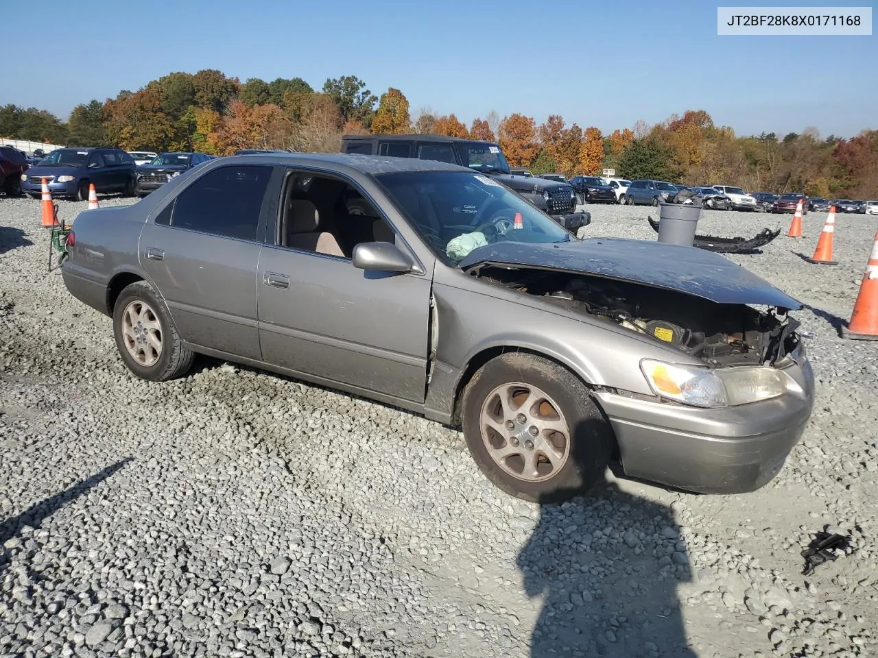 1999 Toyota Camry Le VIN: JT2BF28K8X0171168 Lot: 78530524