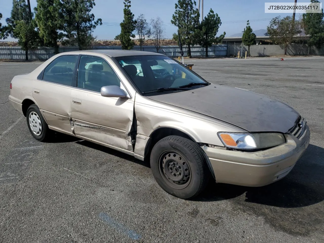 1999 Toyota Camry Le VIN: JT2BG22K0X0354117 Lot: 79128524