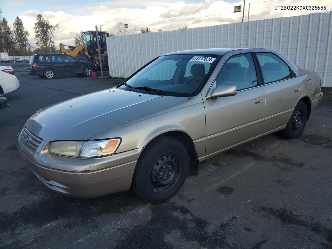 1999 Toyota Camry Le VIN: JT2BG22K9X0326655 Lot: 81197804