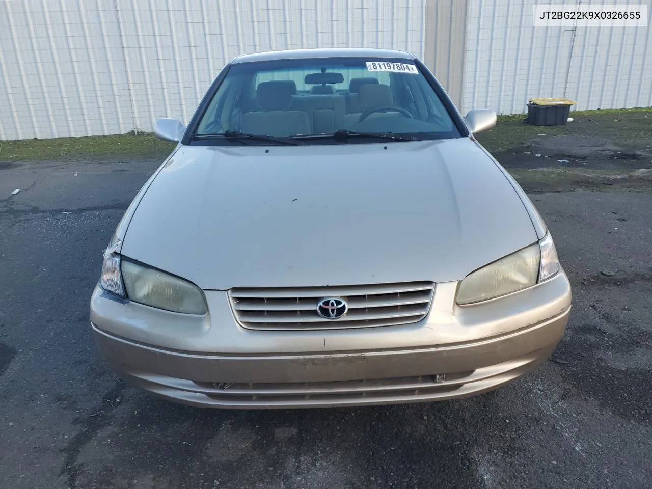 1999 Toyota Camry Le VIN: JT2BG22K9X0326655 Lot: 81197804